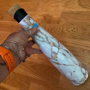 Wine Decanter Stainless Steel Faux Marble Picnic